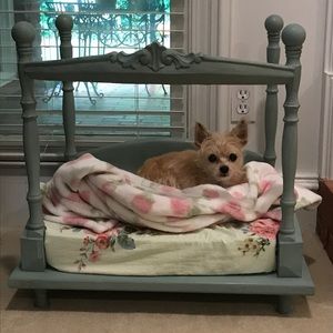 Maggie Mae in her princess bed